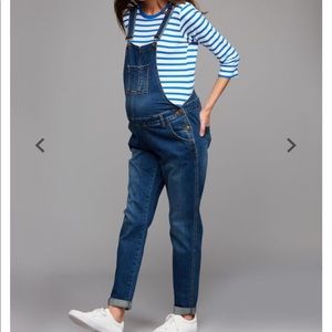 Ripe Maternity Denim Maternity Overalls Medium